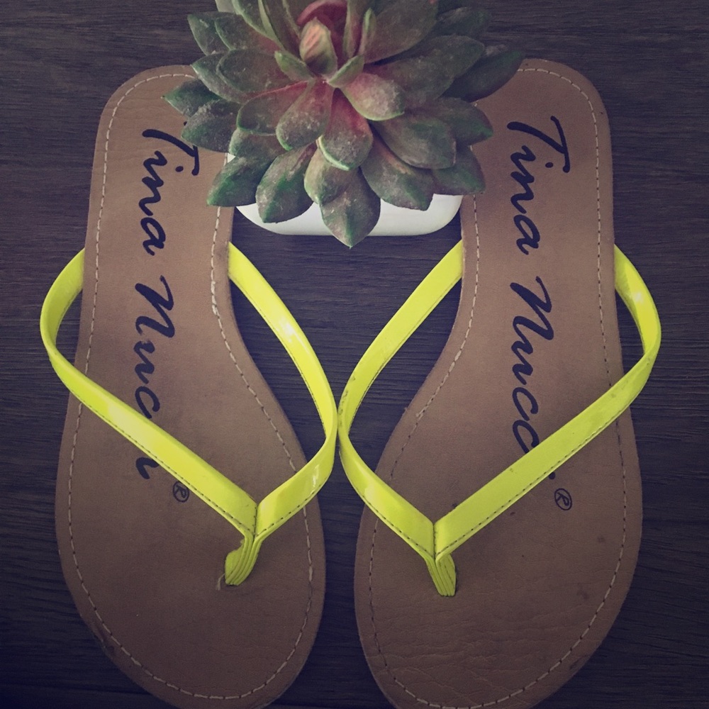 Neon sandals